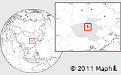 Blank Location Map of Xinzheng, highlighted parent region