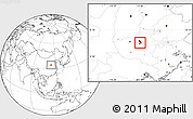 Blank Location Map of Xinzheng