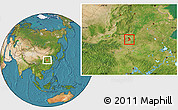 Satellite Location Map of Xinzheng