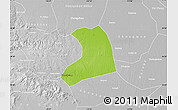 Physical Map of Xinzheng, lighten, desaturated
