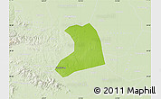 Physical Map of Xinzheng, lighten