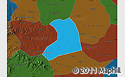 Political Map of Xinzheng, darken