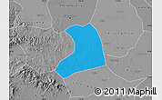 Political Map of Xinzheng, desaturated