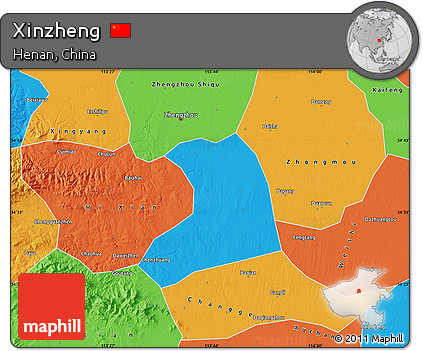 Political Map of Xinzheng