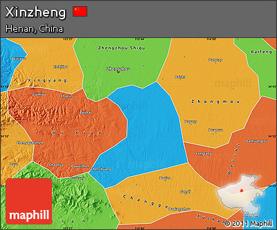 Political Map of Xinzheng