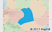 Political Map of Xinzheng, lighten