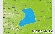Political Map of Xinzheng, physical outside