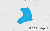 Political Map of Xinzheng, single color outside