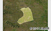 Satellite Map of Xinzheng, darken