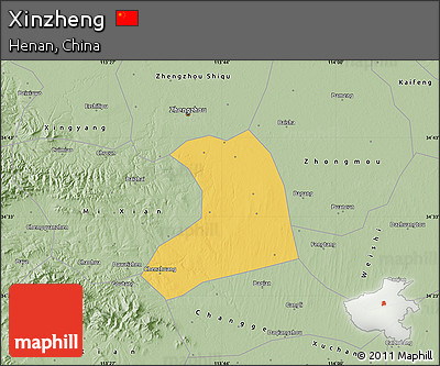 Savanna Style Map of Xinzheng