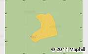 Savanna Style Map of Xinzheng, single color outside