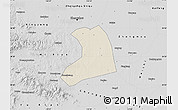 Shaded Relief Map of Xinzheng, desaturated