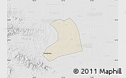 Shaded Relief Map of Xinzheng, lighten, desaturated
