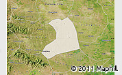 Shaded Relief Map of Xinzheng, satellite outside