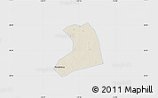Shaded Relief Map of Xinzheng, single color outside