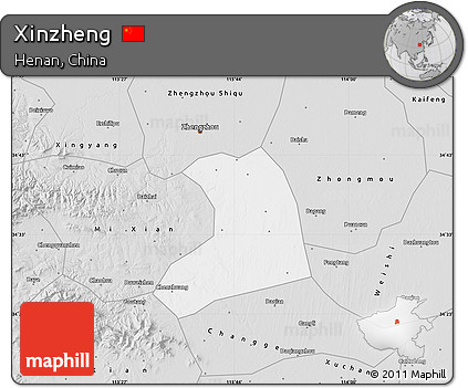 Silver Style Map of Xinzheng