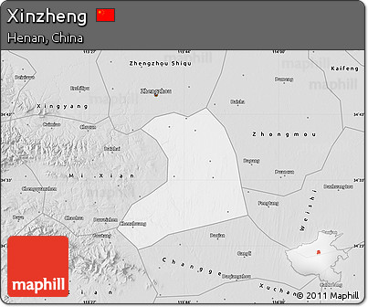 Silver Style Map of Xinzheng
