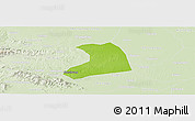 Physical Panoramic Map of Xinzheng, lighten
