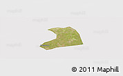 Satellite Panoramic Map of Xinzheng, cropped outside