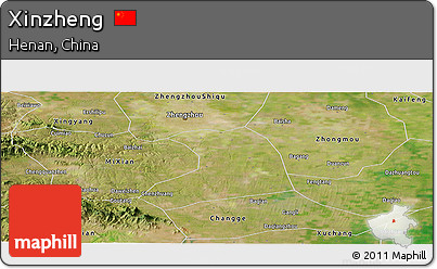 Satellite Panoramic Map of Xinzheng