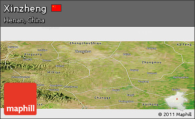 Satellite Panoramic Map of Xinzheng