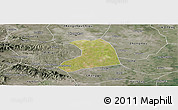 Satellite Panoramic Map of Xinzheng, semi-desaturated
