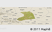 Satellite Panoramic Map of Xinzheng, shaded relief outside