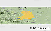 Savanna Style Panoramic Map of Xinzheng
