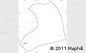 Blank Simple Map of Xinzheng, cropped outside