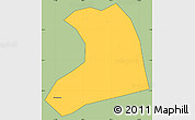 Savanna Style Simple Map of Xinzheng, cropped outside