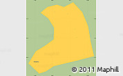 Savanna Style Simple Map of Xinzheng, single color outside