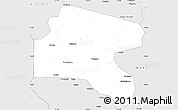 Silver Style Simple Map of Xixia