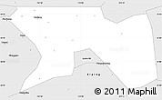Silver Style Simple Map of Yancheng