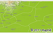 Physical 3D Map of Yanjin