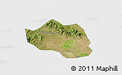 Satellite 3D Map of Yu Xian, single color outside
