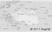 Silver Style 3D Map of Yu Xian