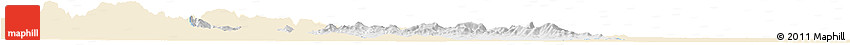 Classic Style Horizon Map of Yu Xian, single color outside