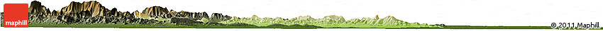 Physical Horizon Map of Yu Xian, darken