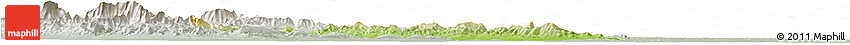 Physical Horizon Map of Yu Xian, lighten, semi-desaturated