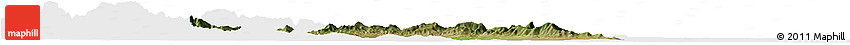 Satellite Horizon Map of Yu Xian, single color outside
