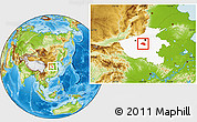 Physical Location Map of Yu Xian, highlighted parent region