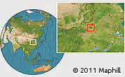 Satellite Location Map of Yu Xian