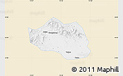 Classic Style Map of Yu Xian, single color outside