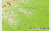 Physical Map of Yu Xian