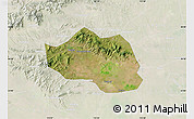 Satellite Map of Yu Xian, lighten