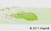 Physical Panoramic Map of Yu Xian, lighten