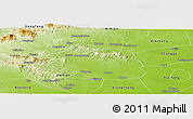 Physical Panoramic Map of Yu Xian