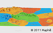 Political Panoramic Map of Yu Xian