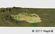 Satellite Panoramic Map of Yu Xian, darken