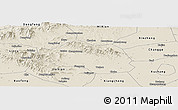Shaded Relief Panoramic Map of Yu Xian